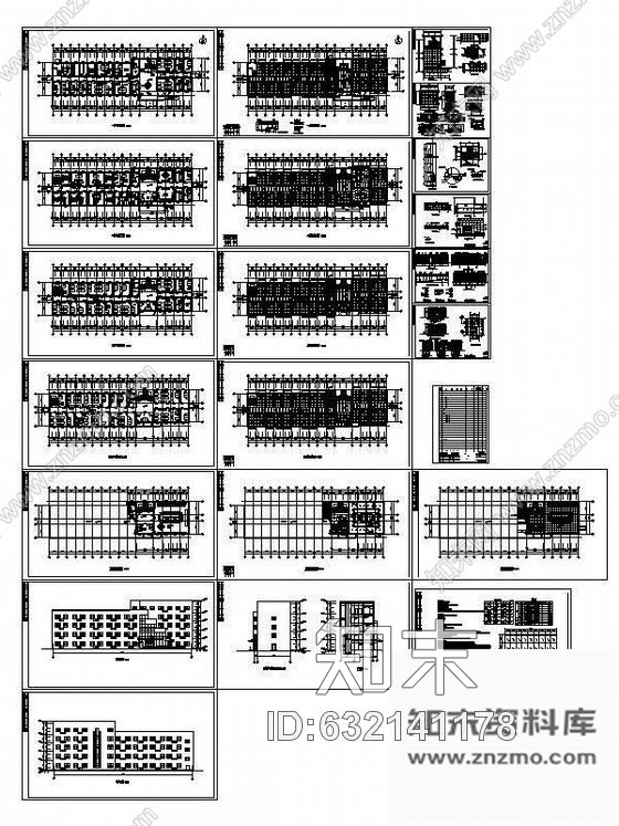 施工图北京某区医院业务办公楼装修图cad施工图下载【ID:632141178】