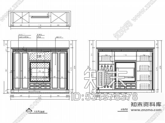 施工图江苏精品风景区高贵典雅欧美风格混搭联体别墅装修室内设计施工图含效果cad施工图下载【ID:531978378】