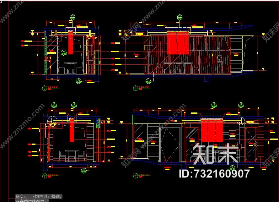 梁志天—深圳香蜜湖示範單位大户型B样板间cad施工图cad施工图下载【ID:732160907】