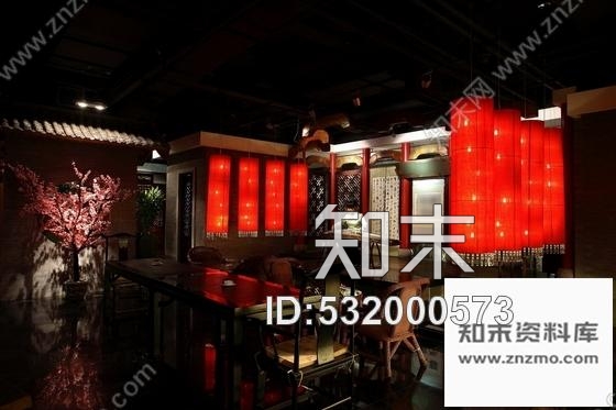 施工图特色古香中式茶楼室内装修设计施工图含实景图cad施工图下载【ID:532000573】