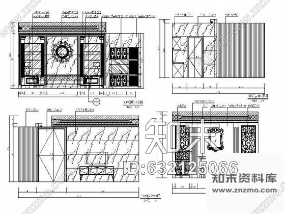 施工图北京奢华娱乐会所KTV包间装修图cad施工图下载【ID:632125066】