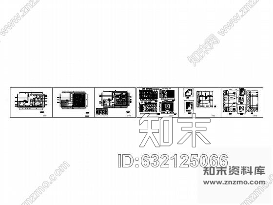 施工图北京奢华娱乐会所KTV包间装修图cad施工图下载【ID:632125066】