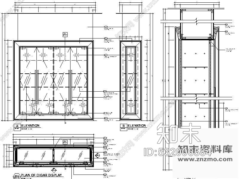 施工图英文法式餐厅及雪茄吧施工图含效果cad施工图下载【ID:532006584】