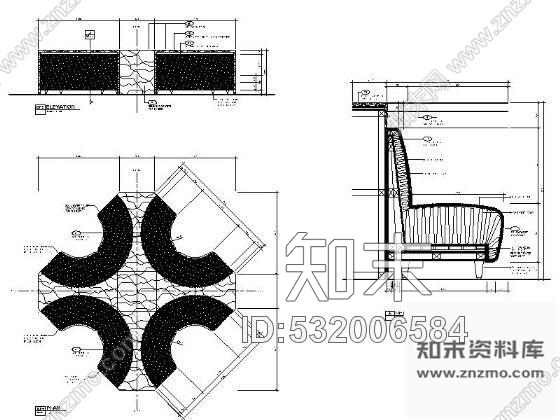 施工图英文法式餐厅及雪茄吧施工图含效果cad施工图下载【ID:532006584】