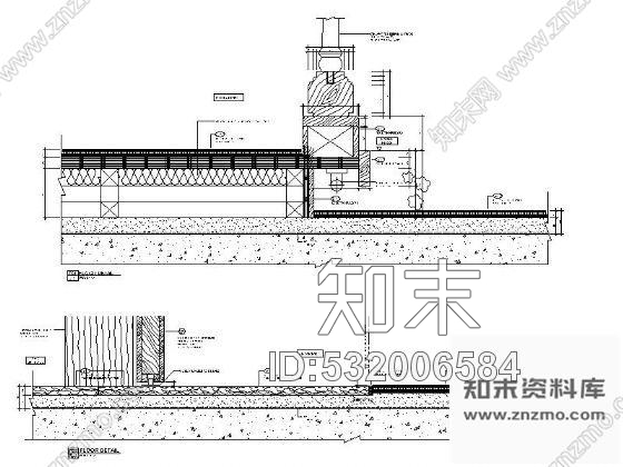 施工图英文法式餐厅及雪茄吧施工图含效果cad施工图下载【ID:532006584】