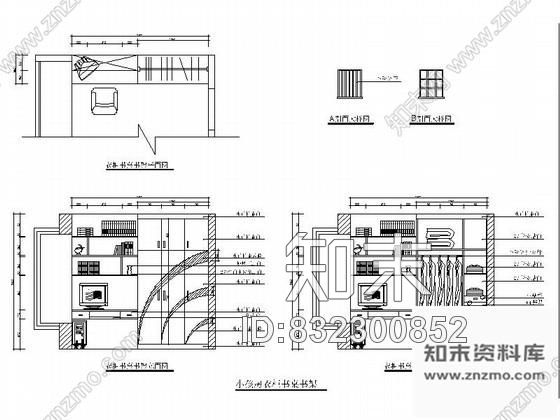 图块/节点各种不同房间衣柜平立面cad图块施工图下载【ID:832300852】