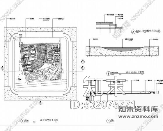 施工图南京某健康住宅售楼处装修图cad施工图下载【ID:532075771】