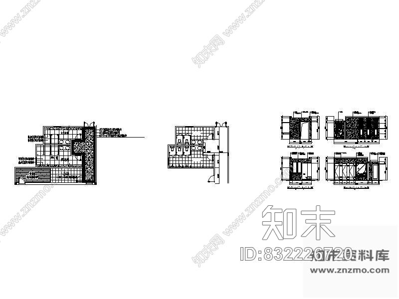 图块/节点酒店卫生间详图cad施工图下载【ID:832226720】