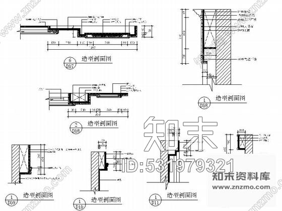 施工图广东原创精品豪宅中欧混搭七居室样板间装修施工图含效果cad施工图下载【ID:531979321】