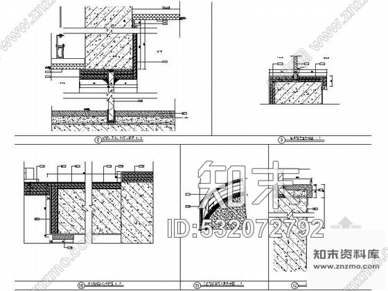 施工图上海现代酒店式公寓售楼处施工图含效果cad施工图下载【ID:532072792】