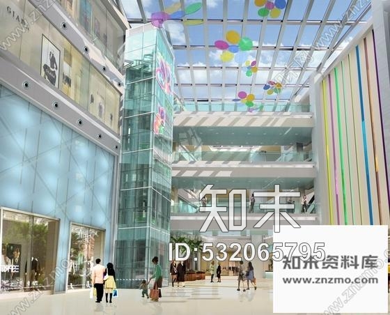 施工图昆山繁华商业区现代百货商场室内CAD装修图含效果cad施工图下载【ID:532065795】