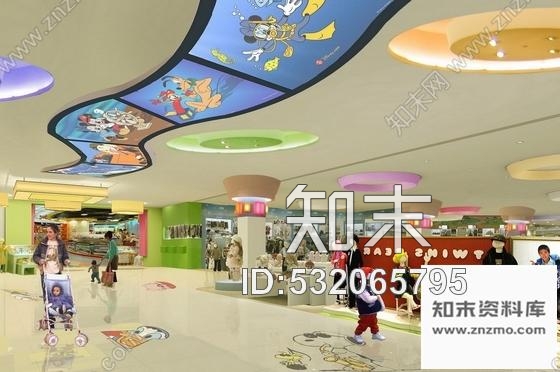 施工图昆山繁华商业区现代百货商场室内CAD装修图含效果cad施工图下载【ID:532065795】