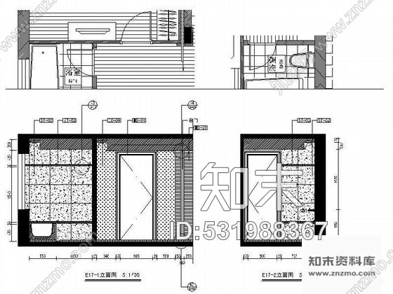 施工图四层精品别墅设计装修图cad施工图下载【ID:531988367】