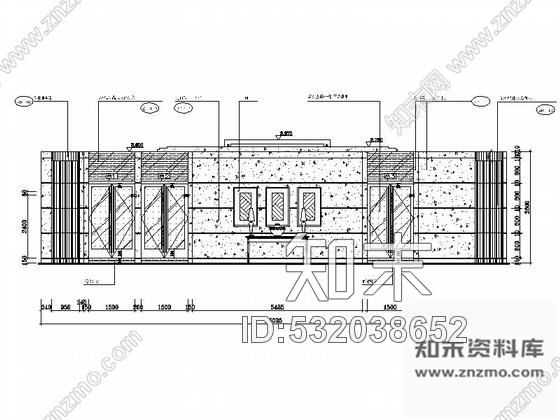 施工图成都五星级豪华酒店中餐大厅及走廊装修施工图施工图下载【ID:532038652】