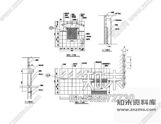 图块/节点电梯厅装饰详图cad施工图下载【ID:832272730】