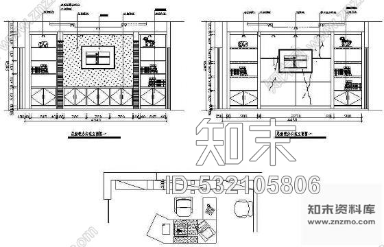 施工图某办公室装修图cad施工图下载【ID:532105806】