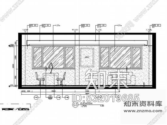 施工图绵阳5星温馨3居室客房室内设计CAD施工图(含效果图)施工图下载【ID:532019685】