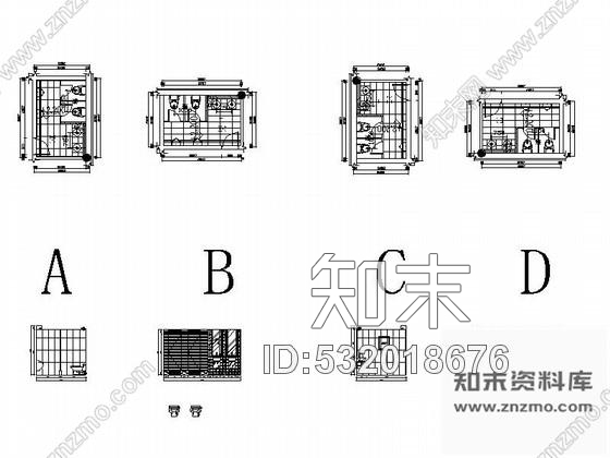 施工图深圳某商务酒店餐厅卫生间装修图施工图下载【ID:532018676】