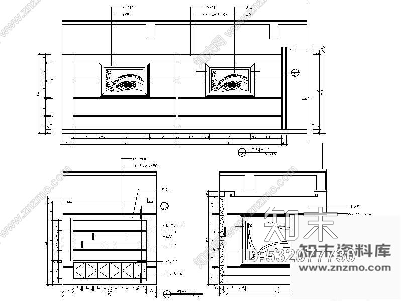 施工图上海售楼处室内施工图含实景cad施工图下载【ID:532077730】