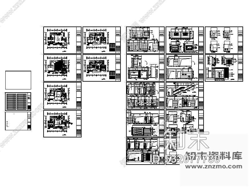 施工图上海售楼处室内施工图含实景cad施工图下载【ID:532077730】