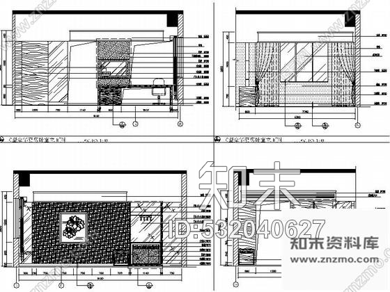 施工图重庆现代简约四星级酒店商务套房装修施工图cad施工图下载【ID:532040627】