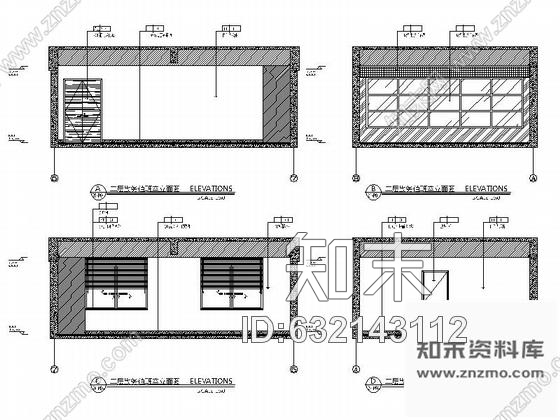 施工图湖南看守所营房室内装修设计施工图cad施工图下载【ID:632143112】