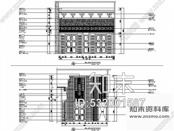 施工图江苏某商业街餐饮会所室内装修施工图含效果cad施工图下载【ID:532001587】