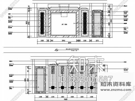 施工图江苏某商业街餐饮会所室内装修施工图含效果cad施工图下载【ID:532001587】