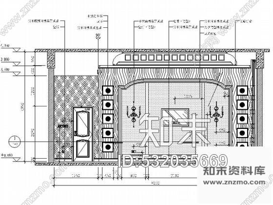 施工图广东酒店欧式中餐包房设计CAD施工图含效果cad施工图下载【ID:532035669】