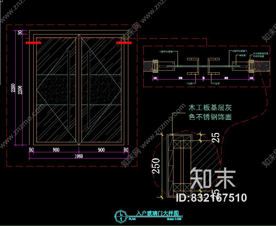 LOFT风格网吧网咖室内设计装修CAD施工图+2张效果图施工图下载【ID:832167510】