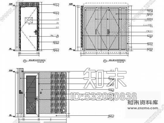 施工图辽宁现代化工业园办公楼标准客房单人床装修施工图cad施工图下载【ID:532090838】