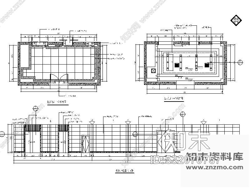 施工图辽宁某大型百货商场第四层室内装修图cad施工图下载【ID:532070757】