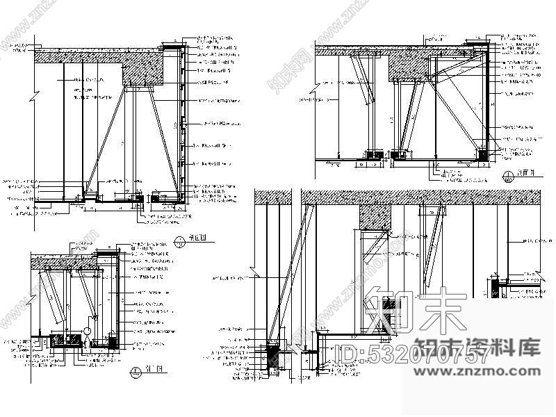 施工图辽宁某大型百货商场第四层室内装修图cad施工图下载【ID:532070757】