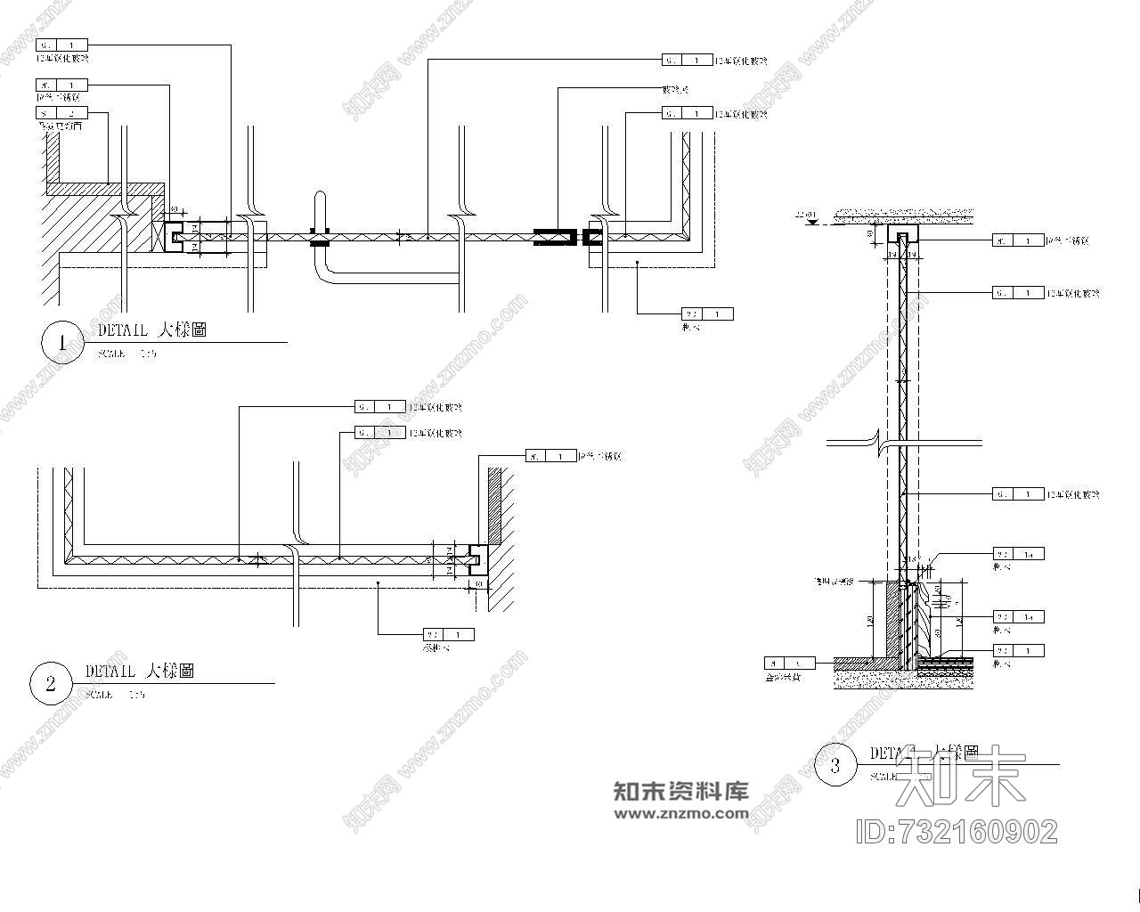 梁志天-杭州錢江新城D3戸型美式风格样板房cad施工图施工图下载【ID:732160902】