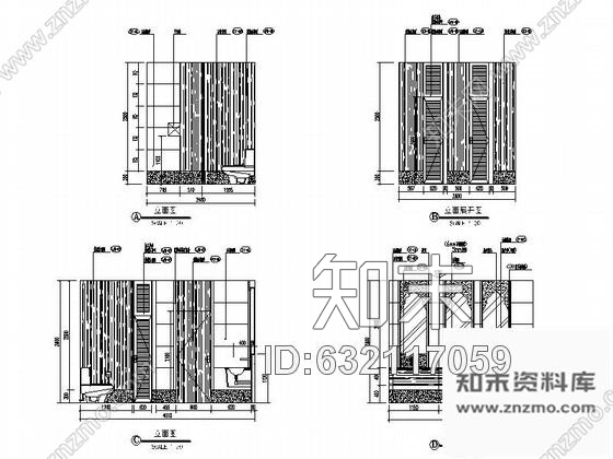 施工图桑拿技师房室内装修设计图cad施工图下载【ID:632117059】