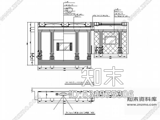 施工图原创欧式风格四层别墅施工图含效果图cad施工图下载【ID:531975306】