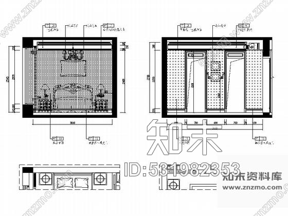 施工图西安北城首席豪宅简欧四居室样板间装修施工图含效果cad施工图下载【ID:531982353】