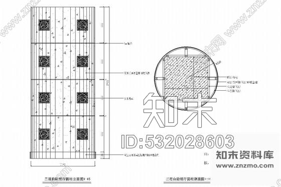 施工图湖北旅游风景名城酒店自助餐厅装修图cad施工图下载【ID:532028603】