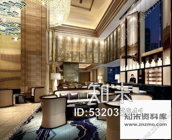 施工图江苏时尚商务酒店室内装修CAD施工图含效果cad施工图下载【ID:532035641】