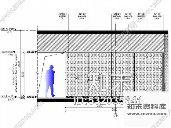 施工图江苏时尚商务酒店室内装修CAD施工图含效果cad施工图下载【ID:532035641】