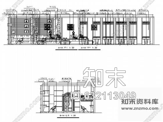 施工图某餐饮娱乐会所室内装饰设计图cad施工图下载【ID:632113049】