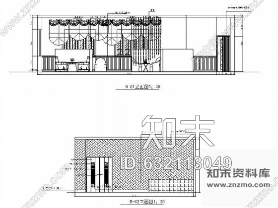 施工图某餐饮娱乐会所室内装饰设计图cad施工图下载【ID:632113049】