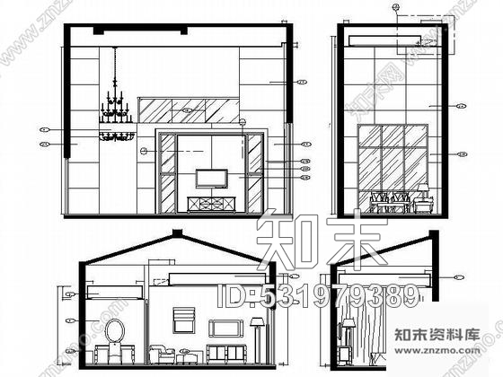 施工图上海中国功夫巨星别墅装修图cad施工图下载【ID:531979389】