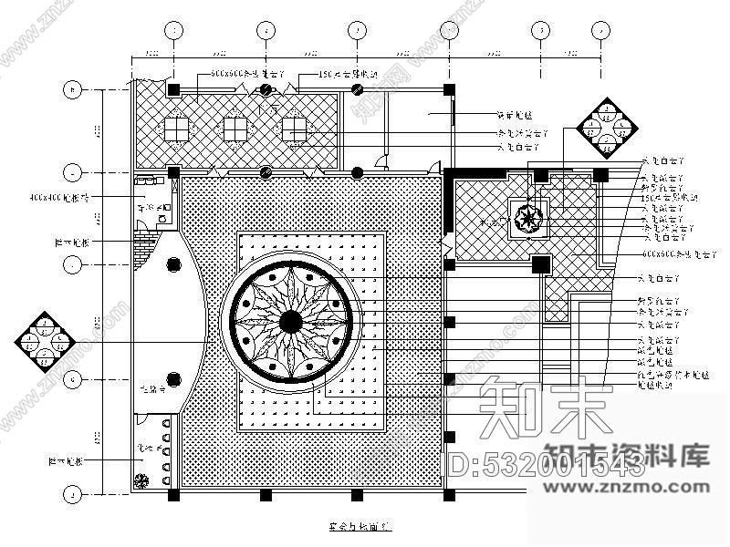 施工图五种特色餐厅的详细施工图纸cad施工图下载【ID:532001543】