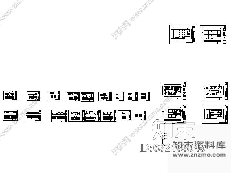 施工图现代女子美容美体院装修图cad施工图下载【ID:632133043】