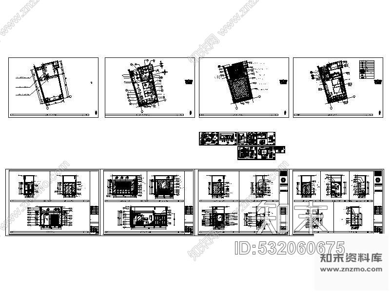 施工图珠海某国际酒店D型样板房施工图cad施工图下载【ID:532060675】