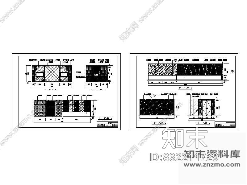 图块/节点夜总会KTV包间立面图Ⅳcad施工图下载【ID:832211729】