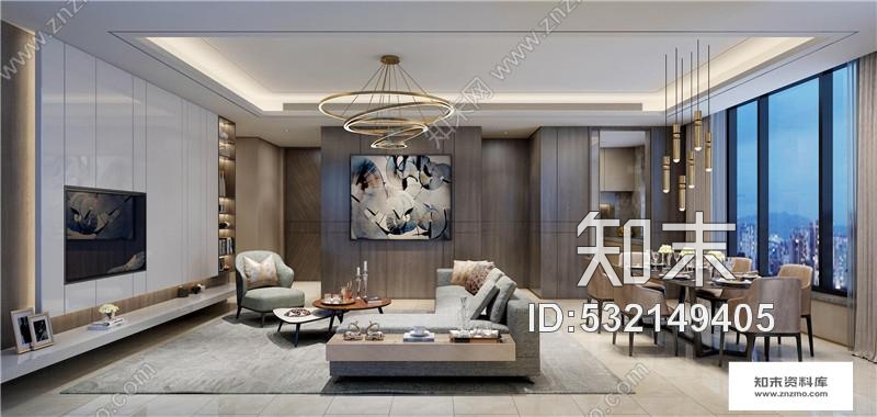 HWCD设计中粮前滩06-01#地块样板房cad施工图下载【ID:532149405】