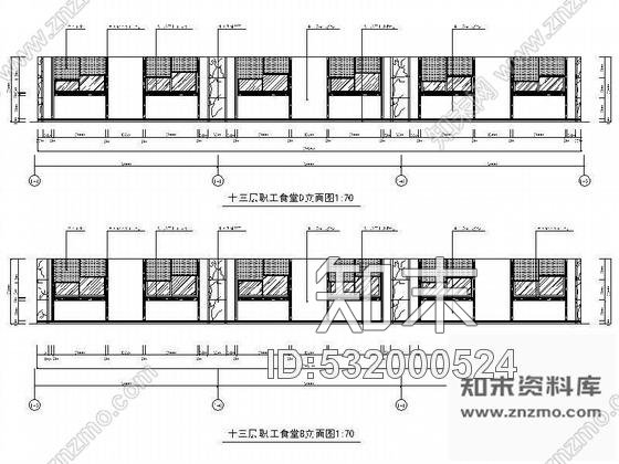 施工图某职工食堂装修图cad施工图下载【ID:532000524】