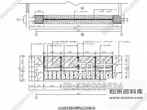 施工图某职工食堂装修图cad施工图下载【ID:532000524】